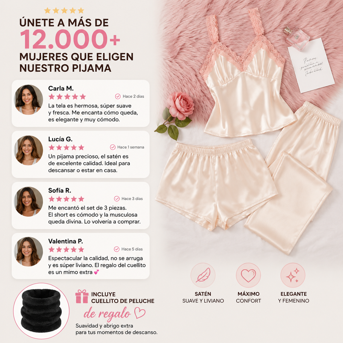 COMBO PIJAMA 3 PIEZAS